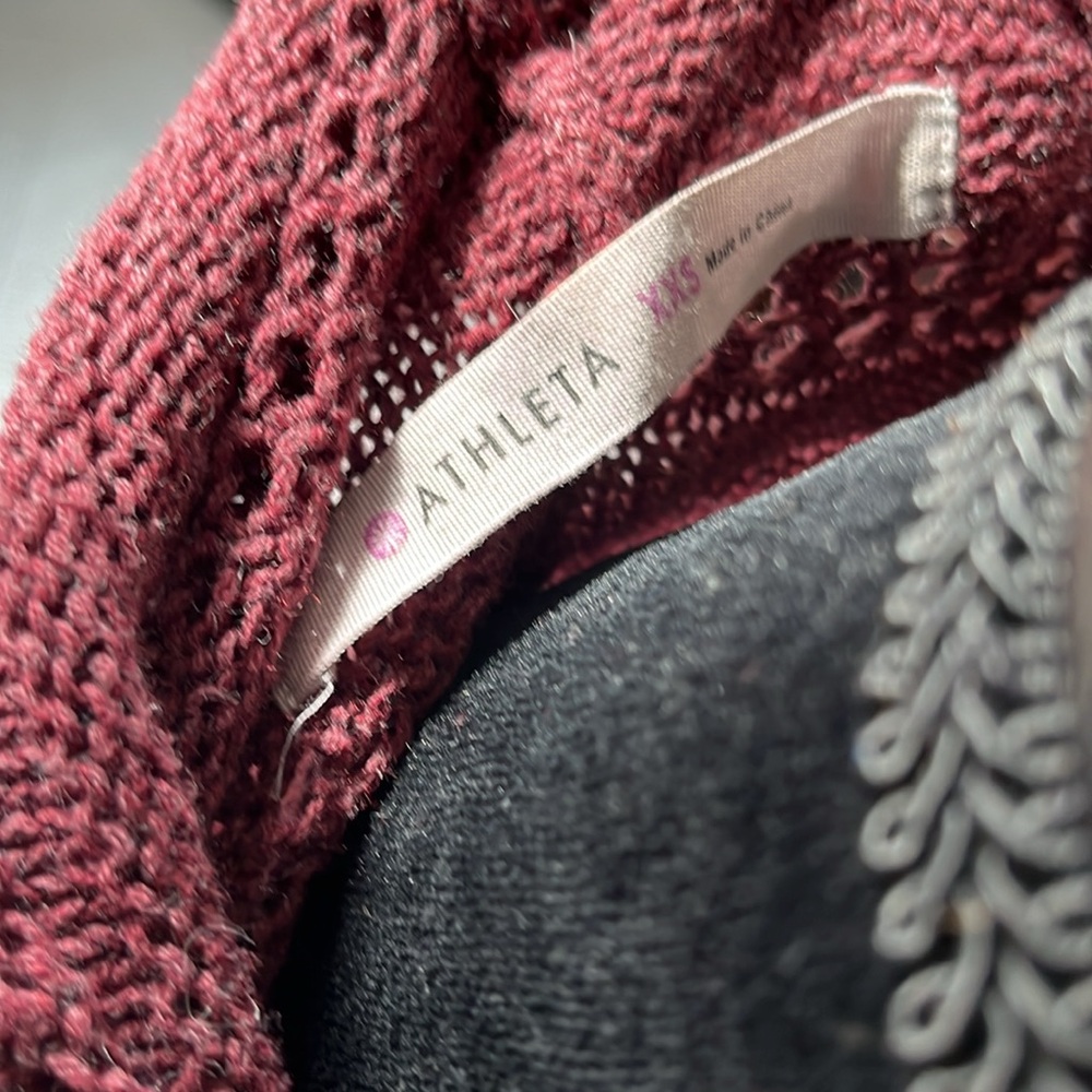 Athleta Asymmetrical Open Front Cotton Cashmere Blend Cardigan - Picture 5 of 7